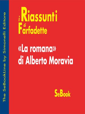 cover image of La romana di Alberto Moravia - RIASSUNTO